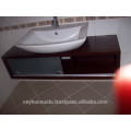 Wenge vanidad de cuarto de baño con ventanas de madera con puerta de deslizamiento glazed